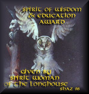 spirit of wisdom and education award from  Shaz