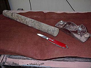 photo of the sumac, plane and knife